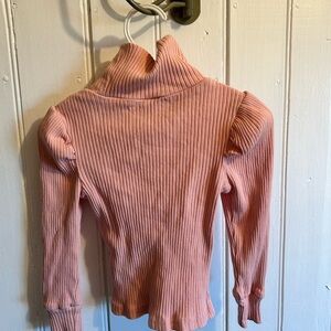 (3/$20) Cozy cub 18/24m Pink Ribbed long puff sleeve Turtleneck top